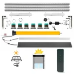 kit motorisation volet roulant solaire - Axe Motorisé 20 Nm