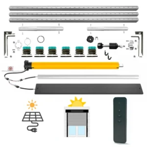 kit motorisation volet roulant solaire - Axe Motorisé 20 Nm